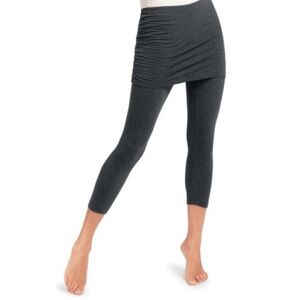 CAbi grey with light grey specks Women's Skirt with attached leggings